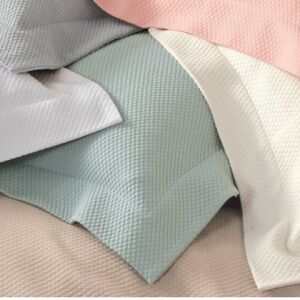 Cuddledown pillow shams diamond pique jacquard euc standard size high-quality